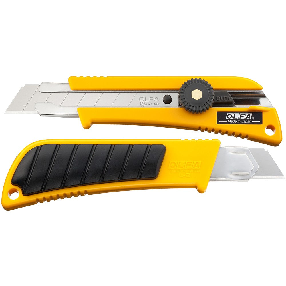 18mm L-2 Classic Heavy-Duty Utility Knife with Rubber Inset